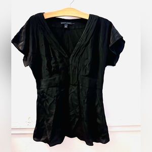 Silk empire-waist V-neck blouse by Banana Republic | size 6